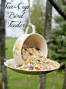 Teacup Bird Feeder
