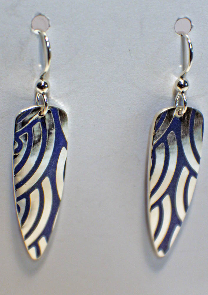 Artisans Corner Gallery Terri Hickey Jewelry Champleve earrings