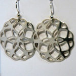 Artisans Corner Gallery Terri Hickey Jewelry Sterling Lace Flower Earrings